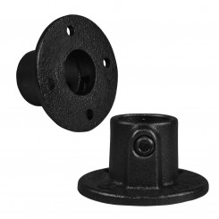 Flange round Typ 10TD, 48,3 mm, Black (Klemp)