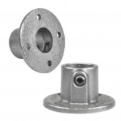 Flangia, rotonda Typ 10TD, 42,4 mm, Zincato (Klemp)