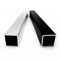 Tubo di alluminio nero quadrato - 25 mm x 2 mm (Klemp)
