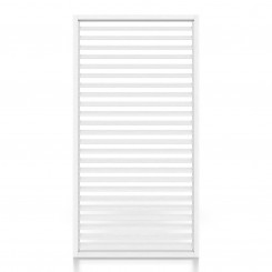 Parete laterale con lamelle per pergola - Legno, Bianco (Klemp)