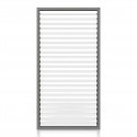 Parete laterale con lamelle per pergola - Legno, Grafite / Bianco (Klemp) Parete laterale con lamelle per pergola - Legno, Grafite / Bianco (Klemp)