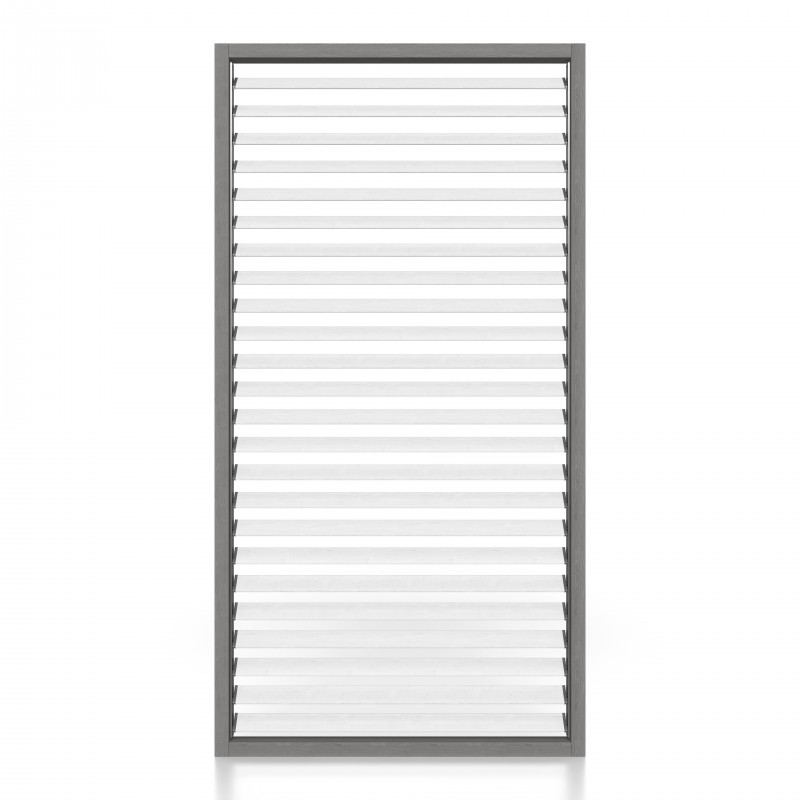 Paroi latérale pour pergola - Bois, Graphite / Blanc (Klemp) - Paroi latérale Paroi latérale pour pergola - Bois, Graphite / Blanc (Klemp) - Paroi latérale