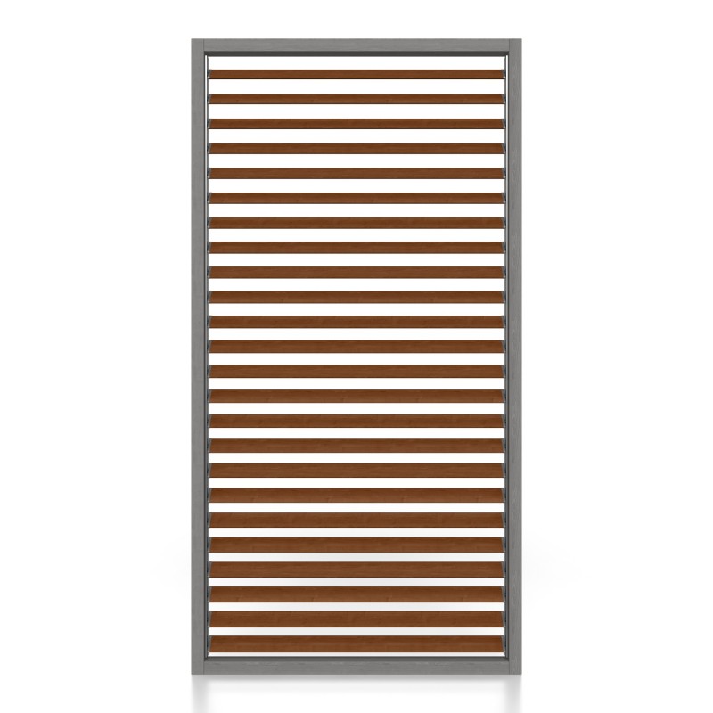 Pergola Lamellen Seitenwand - Holz, Graphit / Walnuss (Klemp) - Pergola sichtschutz Pergola Lamellen Seitenwand - Holz, Graphit / Walnuss (Klemp) - Pergola sichtschutz