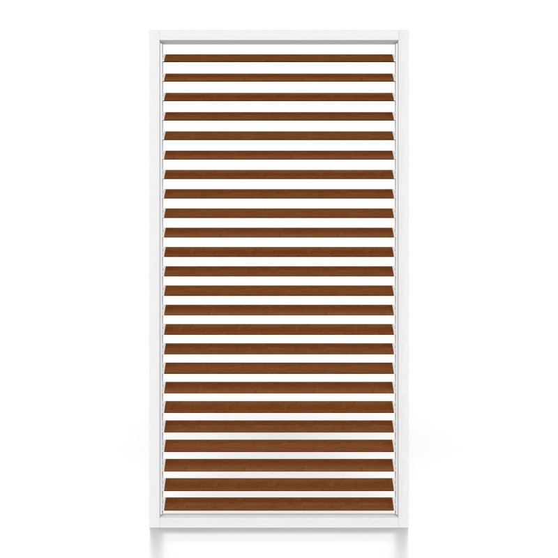 Wooden pergola side panel - White / Walnut (Klemp) - Pergola side panels Wooden pergola side panel - White / Walnut (Klemp) - Pergola side panels