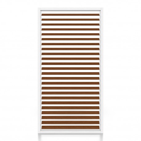 Wooden pergola side panel - White / Walnut (Klemp) Wooden pergola side panel - White / Walnut (Klemp)