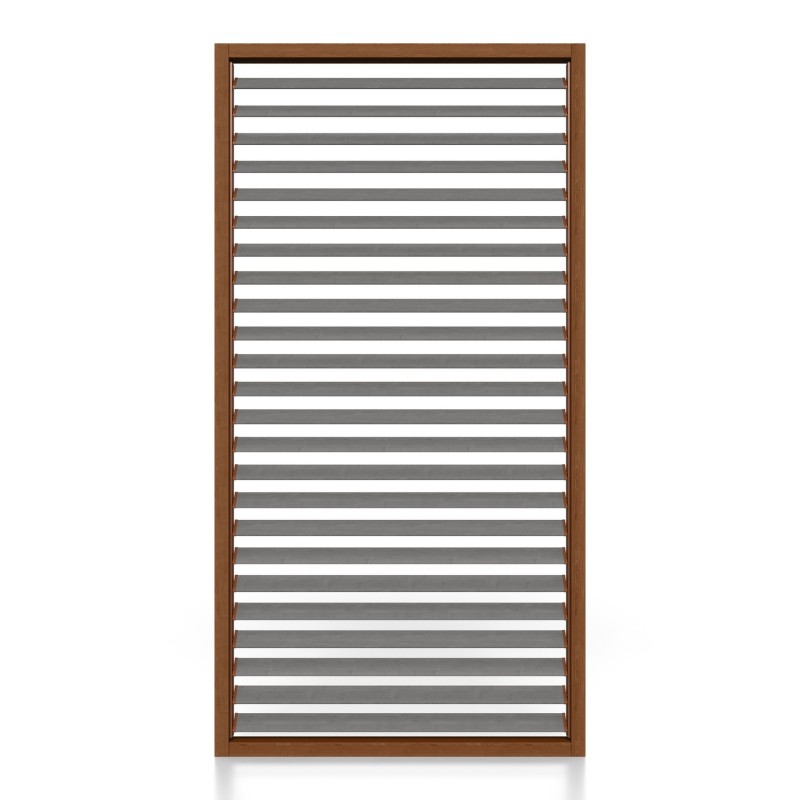 Panel de lamas para pérgola - Madera, Nogal / Grafito (Klemp) - Paneles para pérgolas Panel de lamas para pérgola - Madera, Nogal / Grafito (Klemp) - Paneles para pérgolas