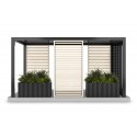 Parete laterale con lamelle per pergola - In legno grezzo (Klemp) Parete laterale con lamelle per pergola - In legno grezzo (Klemp)