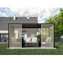 Paroi latérale pour pergola - Bois brut (Klemp) Paroi latérale pour pergola - Bois brut (Klemp)