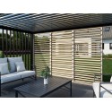 Pergola Lamellen Seitenwand - Rohes Holz (Klemp) Pergola Lamellen Seitenwand - Rohes Holz (Klemp)