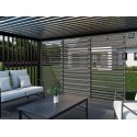 Paroi latérale pour pergola - Bois, Graphite (Klemp) Paroi latérale pour pergola - Bois, Graphite (Klemp)