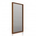 Pergola Lamellen Seitenwand - Holz, Walnuss / Graphit (Klemp) Pergola Lamellen Seitenwand - Holz, Walnuss / Graphit (Klemp)