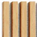 Listelli in MDF su feltro 275x30 cm Rovere naturale (Klemp) Listelli in MDF su feltro 275x30 cm Rovere naturale (Klemp)