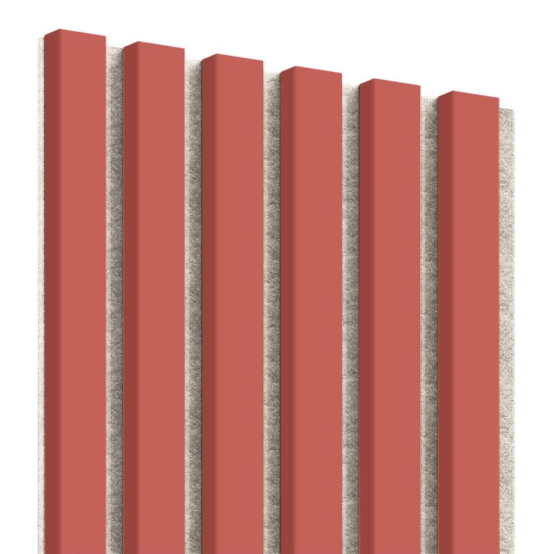 Lamellenleisten aus MDF auf Filz 275 x 30 cm Koralle (Klemp) - MDF Lamellen auf Filz Lamellenleisten aus MDF auf Filz 275 x 30 cm Koralle (Klemp) - MDF Lamellen auf Filz