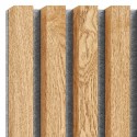 MDF laths on felt 275x30 cm Oak veneer (Klemp) MDF laths on felt 275x30 cm Oak veneer (Klemp)