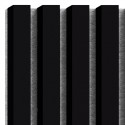 Lamele MDF na Filcu 275x30 cm Czarny (Klemp) Lamele MDF na Filcu 275x30 cm Czarny (Klemp)