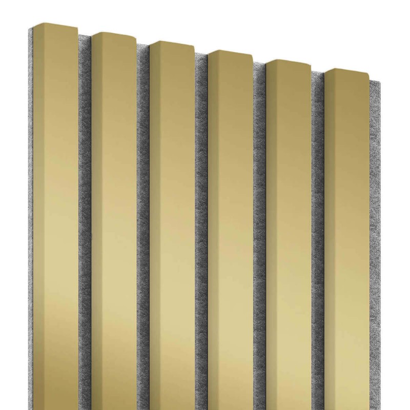 Lamele MDF na Filcu 275x30 cm Złoty (Klemp) - Lamele na filcu Lamele MDF na Filcu 275x30 cm Złoty (Klemp) - Lamele na filcu