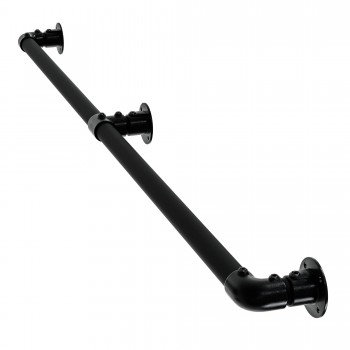 Escalera en los pies - final de rodilla -  Negro - 33,7 ø - 60 cm (Klemp)