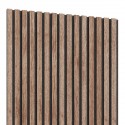 3D-furnierte Akustikplatte - Amerikanischer Nussbaum (Klemp) 3D-furnierte Akustikplatte - Amerikanischer Nussbaum (Klemp)