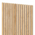 Panel acústico chapado en 3D - Roble natural/Gris (Klemp) Panel acústico chapado en 3D - Roble natural/Gris (Klemp)