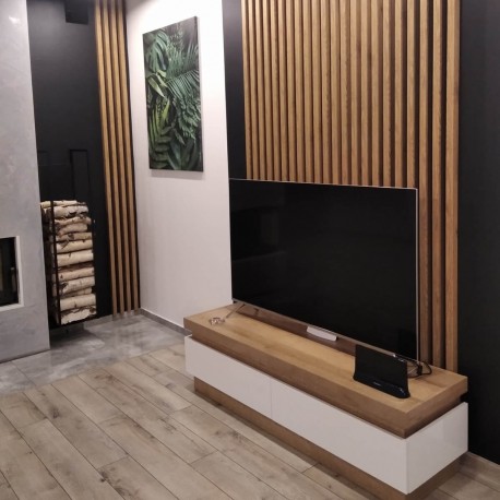 Lamele MDF Mini 16x30 - Fornir dębowy surowy - 31 sztuk - Typ U (Klemp) Lamele MDF Mini 16x30 - Fornir dębowy surowy - 31 sztuk - Typ U (Klemp)
