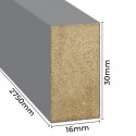 Mini doghe in MDF 16x30 31pc Grigio (Klemp) Mini doghe in MDF 16x30 31pc Grigio (Klemp)