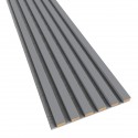 Listelli in MDF su feltro 275x30 cm Grigio opaco (Klemp) Listelli in MDF su feltro 275x30 cm Grigio opaco (Klemp)