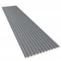 Listelli in MDF su feltro 275x30 cm Grigio opaco (Klemp) Listelli in MDF su feltro 275x30 cm Grigio opaco (Klemp)