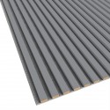Listelli in MDF su feltro 275x30 cm Grigio opaco (Klemp) Listelli in MDF su feltro 275x30 cm Grigio opaco (Klemp)