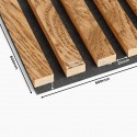 Pannelli 3D su feltro Impiallacciatura di rovere grezzo - tipo C (Klemp) Pannelli 3D su feltro Impiallacciatura di rovere grezzo - tipo C (Klemp)