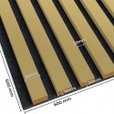 3D-Paneele auf Filz Gold (Klemp) 3D-Paneele auf Filz Gold (Klemp)