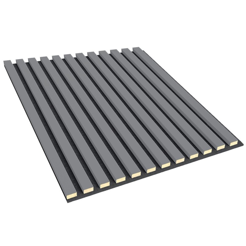3D-Paneele auf Filz Grau (Klemp) - 3D Wandpaneele