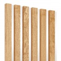 Doghe su pannello HDF 30x270 cm Impiallacciatura di rovere grezzo - tipo C (Klemp) Doghe su pannello HDF 30x270 cm Impiallacciatura di rovere grezzo - tipo C (Klemp)