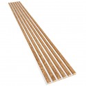Lamele MDF na płycie HDF 30x270 cm - Fornir dębowy surowy - typ C (Klemp) Lamele MDF na płycie HDF 30x270 cm - Fornir dębowy surowy - typ C (Klemp)