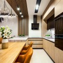 Laths on HDF board 30x275 cm Natural oak/White (Klemp) Laths on HDF board 30x275 cm Natural oak/White (Klemp)