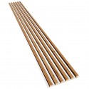 Laths on HDF board 30x275 cm Wotan oak/White (Klemp) Laths on HDF board 30x275 cm Wotan oak/White (Klemp)