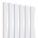 Latten op HDF-plaat 30x275 cm Wit/Wit (Klemp) Latten op HDF-plaat 30x275 cm Wit/Wit (Klemp)