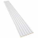 Laths on HDF board 30x275 cm White/White (Klemp) Laths on HDF board 30x275 cm White/White (Klemp)