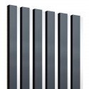Lamelles sur panneau HDF 30x275 cm Anthracite/Blanc (Klemp) Lamelles sur panneau HDF 30x275 cm Anthracite/Blanc (Klemp)