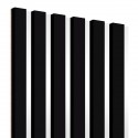 Latten op HDF-plaat 30x275 cm Zwart/Wit (Klemp) Latten op HDF-plaat 30x275 cm Zwart/Wit (Klemp)