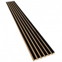 Laths on HDF board 30x275 cm Black (Klemp) Laths on HDF board 30x275 cm Black (Klemp)