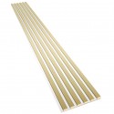 Laths on HDF board 30x275 cm Gold/White (Klemp) Laths on HDF board 30x275 cm Gold/White (Klemp)