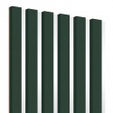 Doghe su pannello HDF 30x275 cm Verde bottiglia/Bianco (Klemp) Doghe su pannello HDF 30x275 cm Verde bottiglia/Bianco (Klemp)