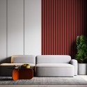 Doghe su pannello HDF 30x275 cm Corallo/Bianco (Klemp) Doghe su pannello HDF 30x275 cm Corallo/Bianco (Klemp)