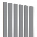 Doghe su pannello HDF 30x275 cm Grigio opaco/Bianco (Klemp) Doghe su pannello HDF 30x275 cm Grigio opaco/Bianco (Klemp)
