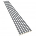 Laths on HDF board 30x275 cm Grey/White (Klemp) Laths on HDF board 30x275 cm Grey/White (Klemp)