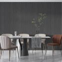 Doghe su pannello HDF 30x275 cm Grigio opaco/Bianco (Klemp) Doghe su pannello HDF 30x275 cm Grigio opaco/Bianco (Klemp)
