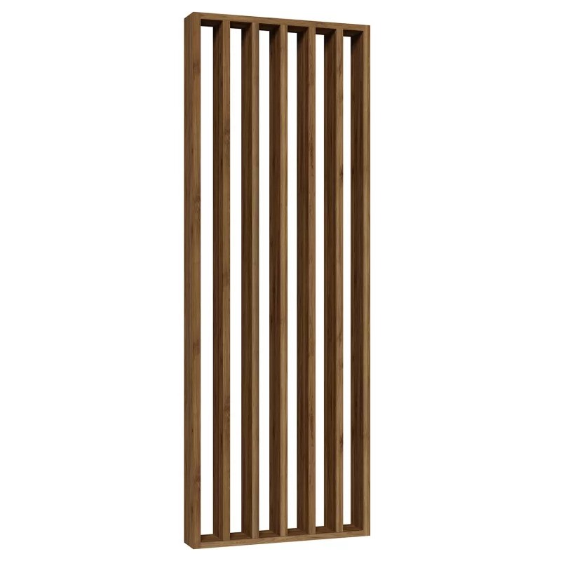Freistehende Lamellenwand - Nussbaum - 22x90 (Klemp) - Freistehende Trennwand