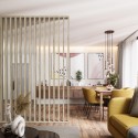 Free standing slat wall - Sonoma Oak - 22x70 (Klemp) Free standing slat wall - Sonoma Oak - 22x70 (Klemp)