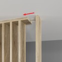 Free standing slat wall - Sonoma Oak - 22x70 (Klemp) Free standing slat wall - Sonoma Oak - 22x70 (Klemp)