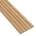 Paneles ondulados de MDF - Roble natural - 6 pieza (Klemp)